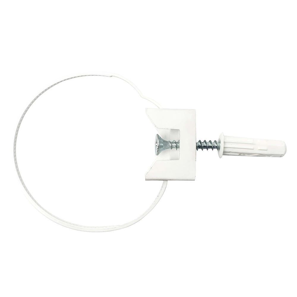 Хомут для труб и кабеля Европартнер 32-63 мм белый 10 шт