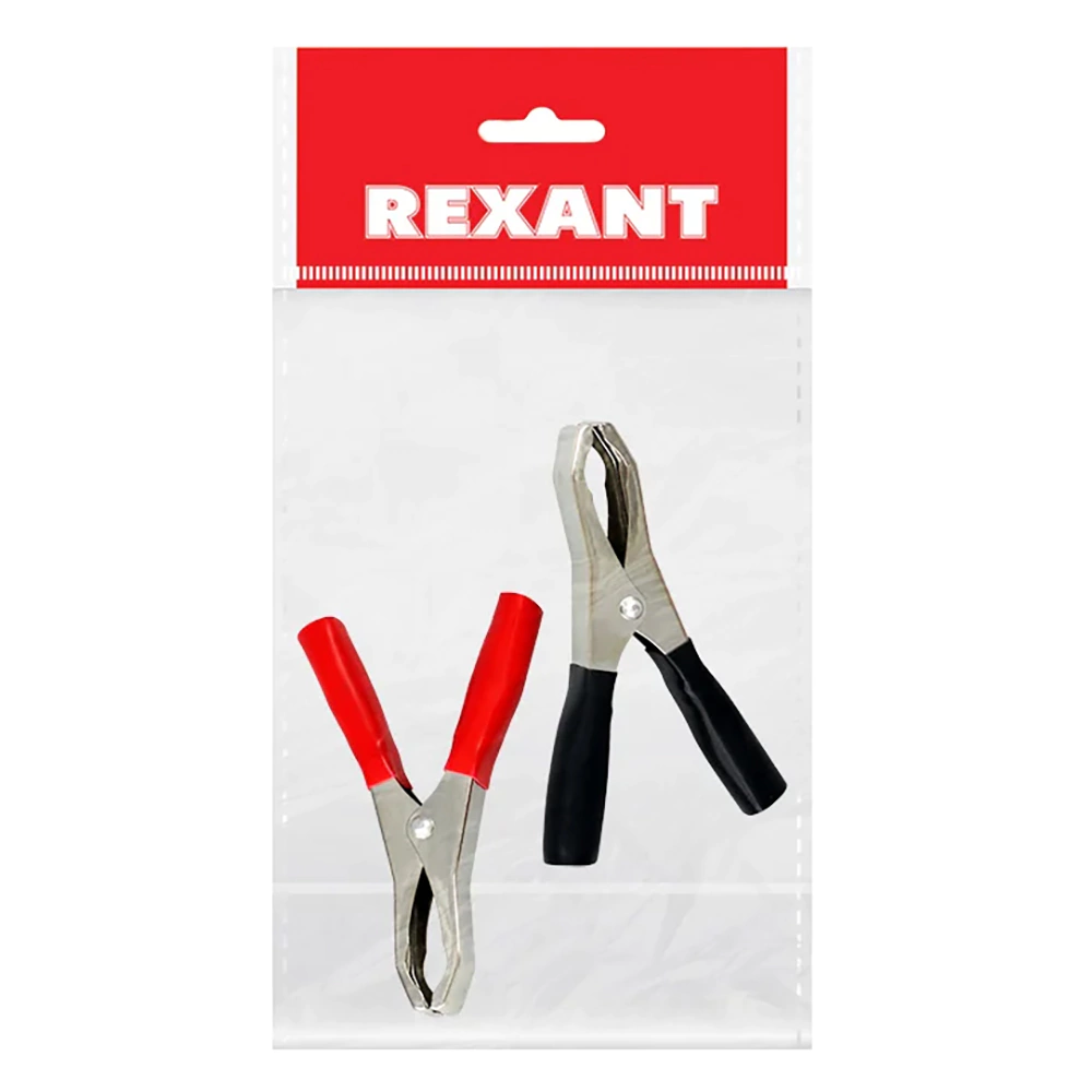 Зажим крокодил 98 мм 50 A 2 шт REXANT