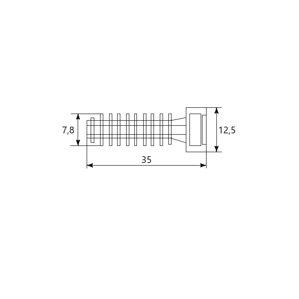 Дюбель для бандажа EKF PROxima 6х35 мм белый 100 шт