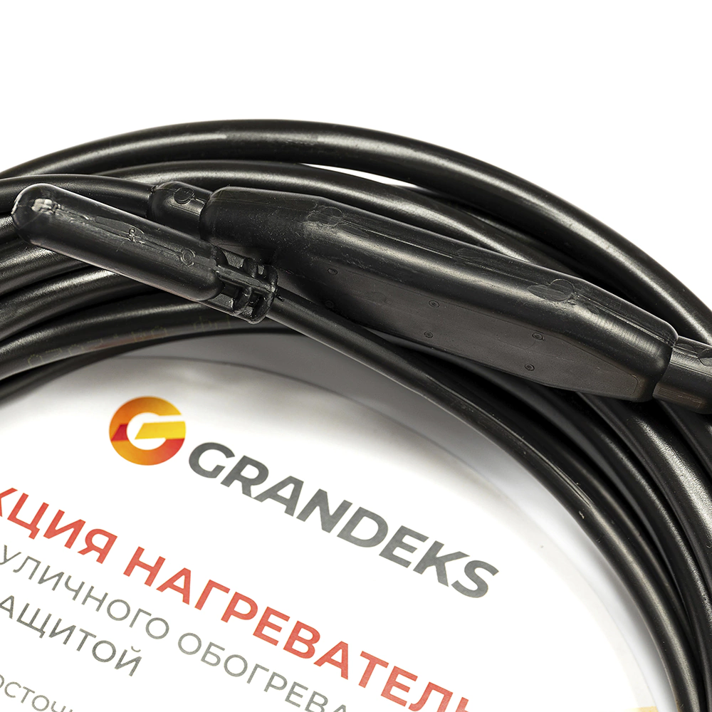 Кабель против обледенения водостоков и кровли Grandeks 30 м 900 Вт