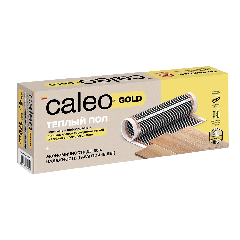 Caleo Мат нагревательный пленочный 1 м2 170 Вт CALEO Gold