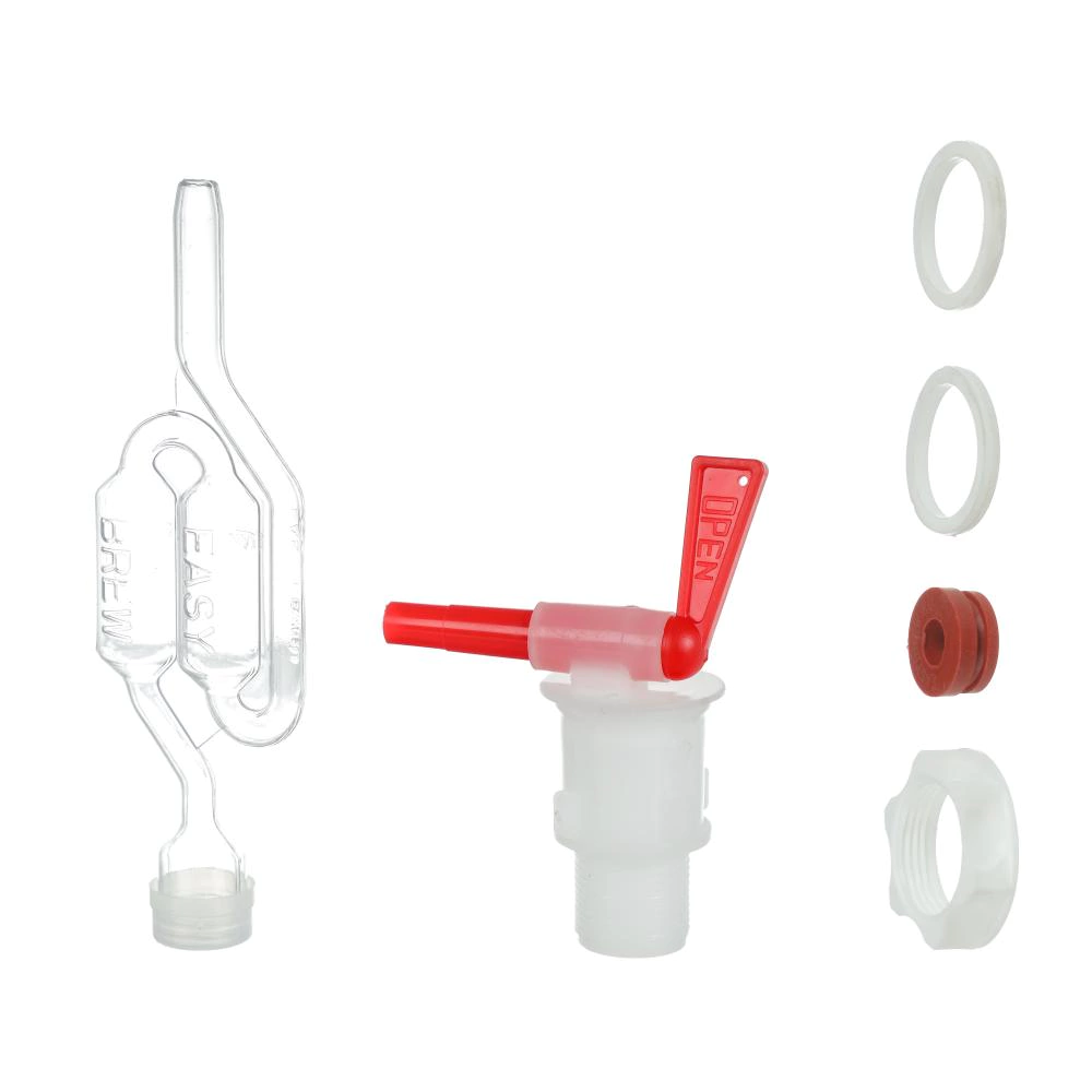 Ферментер пластиковый 25 л с краном, крышкой и гидрозатвором