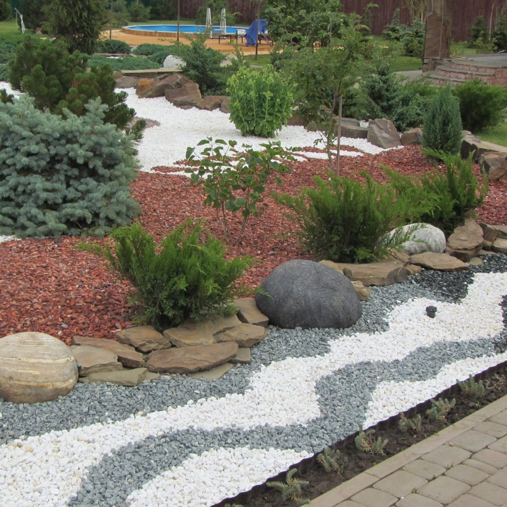 Крошка мраморная 5-20 мм 25 кг серая