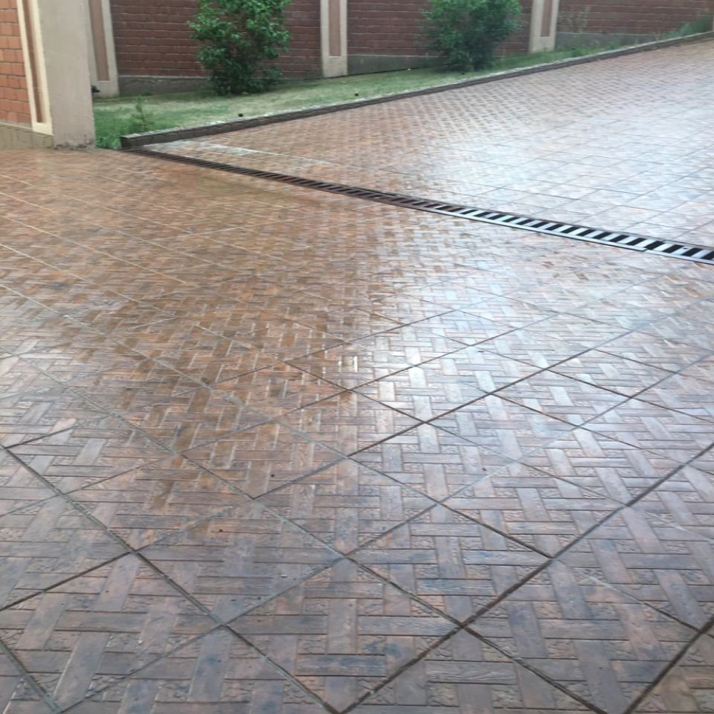 Плитка тротуарная Ялта 30х30х3 см коричневая