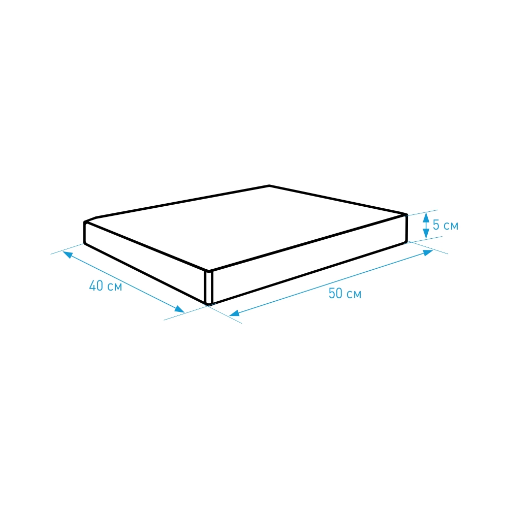 Крышка для модульного блока 50х40х5 см Мрамор серый