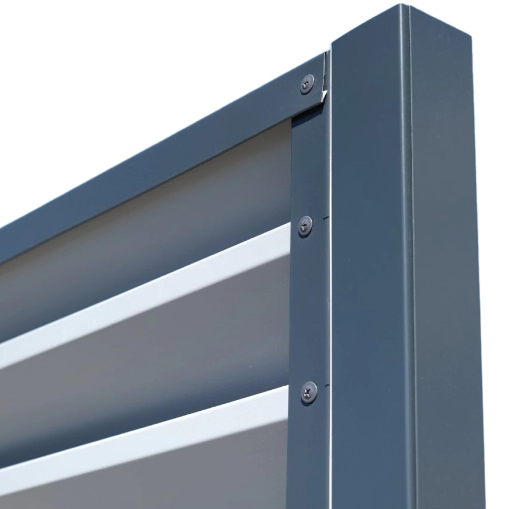 Секция заборная 1,8х1 м антрацит RAL7024 Планкинг