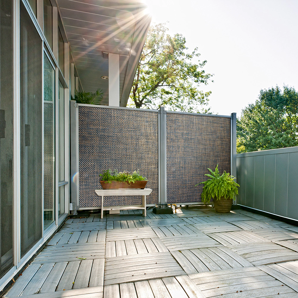 Полотно ветрозащитное для балкона из технораттанга ширина 1,2 м цвет медный