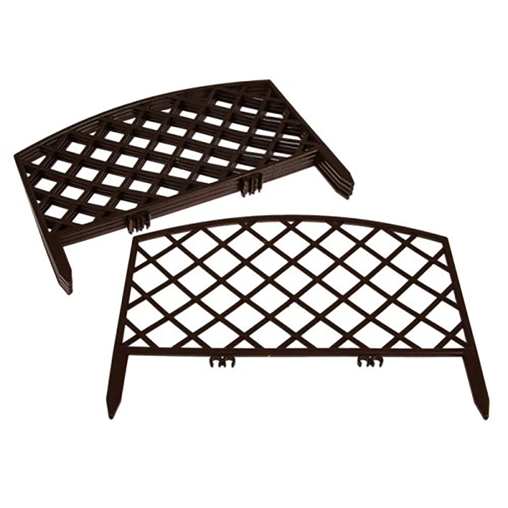 Забор декоративный 43х33 см 7 шт шоколад ROMANIKA