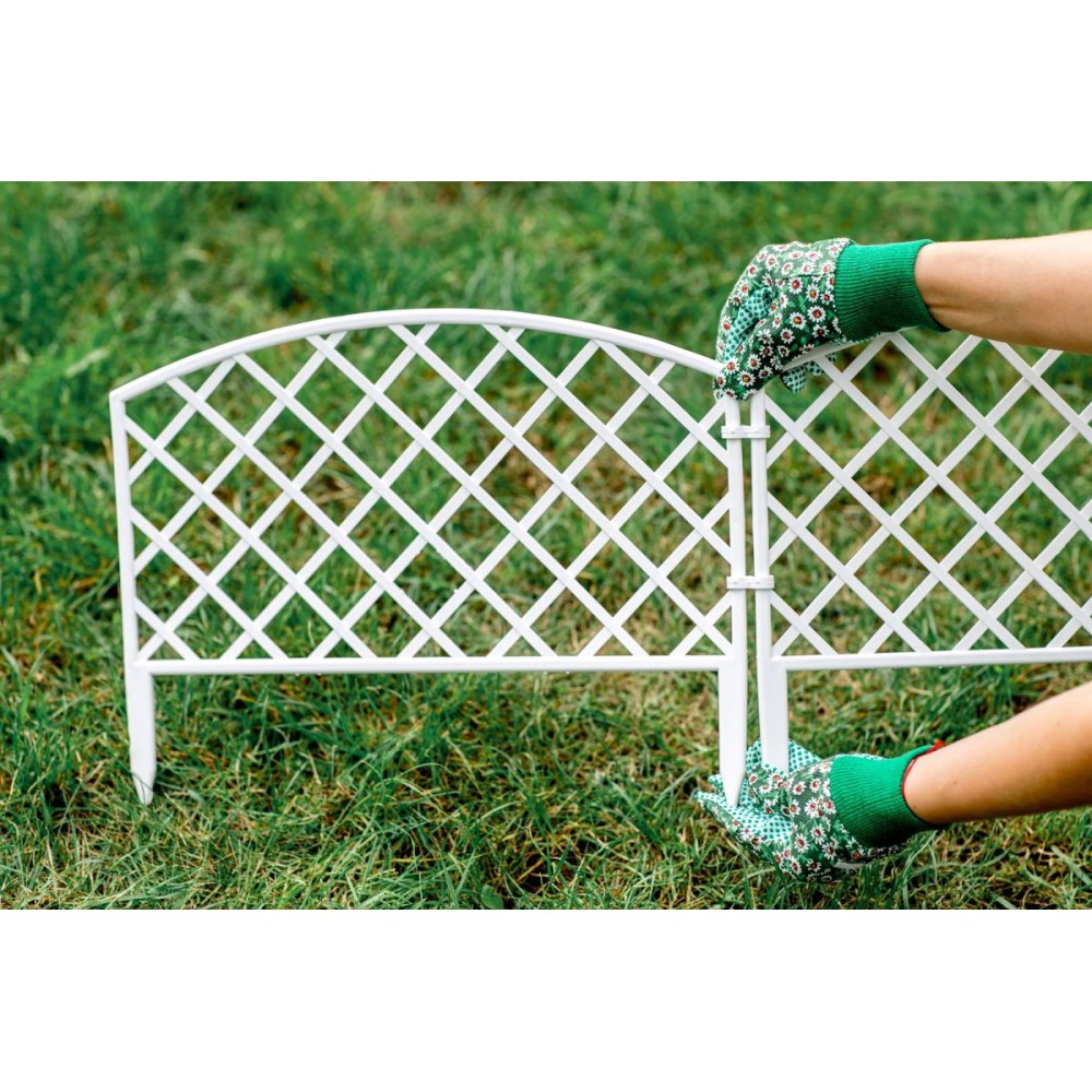 Забор декоративный 43х33 см 7 шт шоколад ROMANIKA