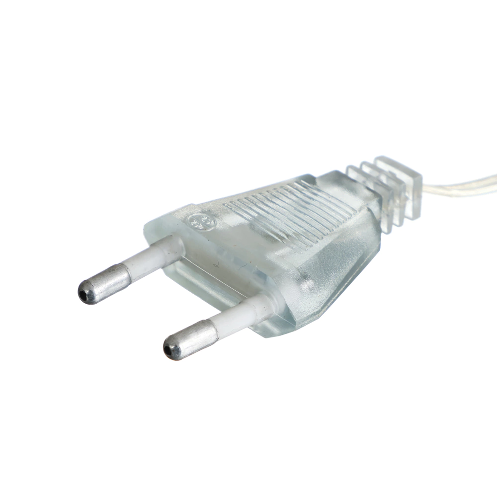 Гирлянда Роса micro-LED 400LED 20 м холодный белый свет, серебряный провод IP20 ПВХ, 8 функций Santi