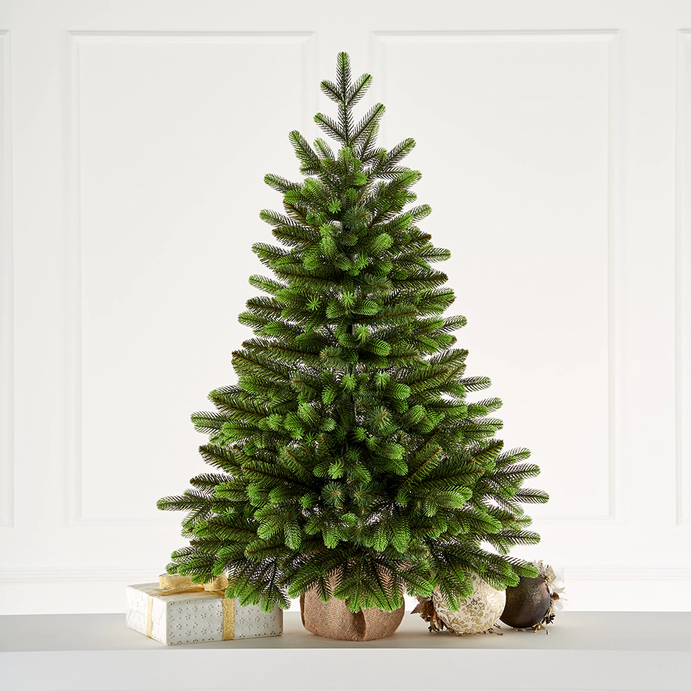 Ель искусственная 60 см литье PE/ПВХ Изумрудная