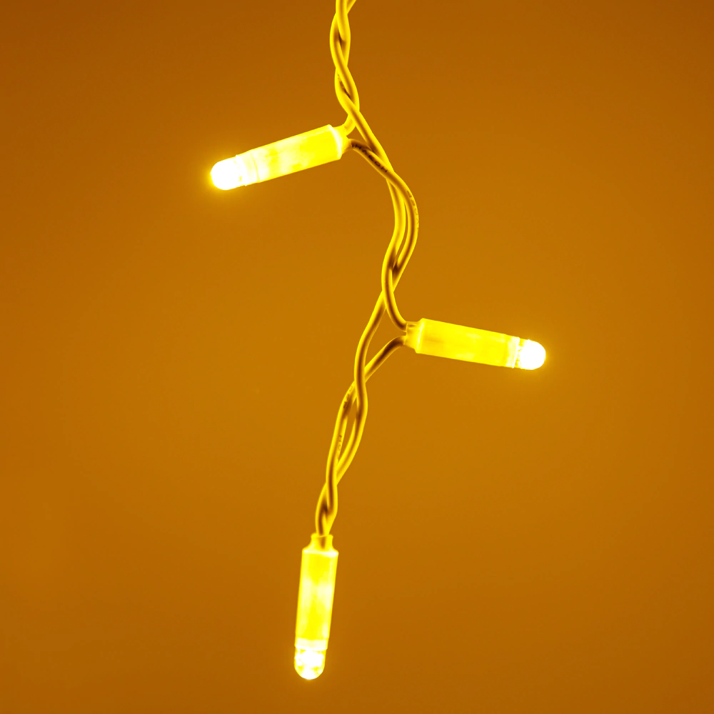 Гирлянда Бахрома 648LED 9х0,5 м теплый свет белый провод Maxi LED PRO Santi