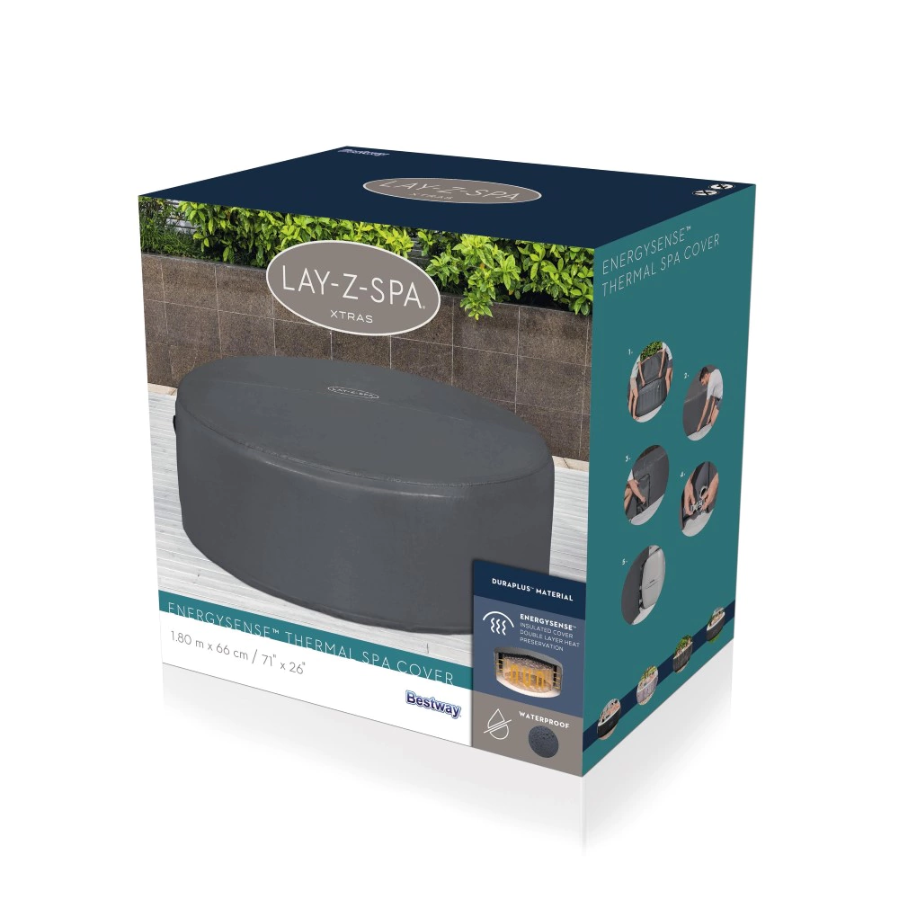 Тент теплосберегающий для СПА-бассейна 180х66 см Bestway