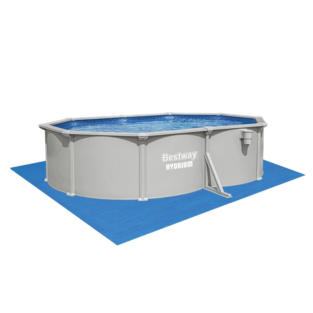 Каркасный стальной бассейн Bestway Hydrium 500х366х122 см, 16296 л, песочный фильтр, лестница, тент, подложка, дозатор