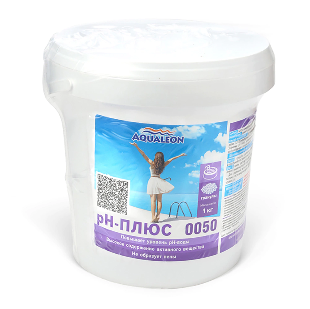 Регулятор pH-плюс для бассейна 1 кг AQUALEON