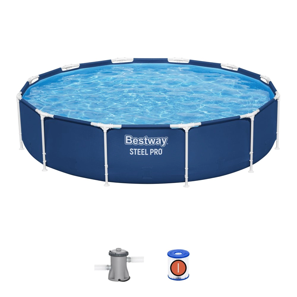 Каркасный бассейн Bestway Steel Pro d366х76 см, 6473 л, фильтр