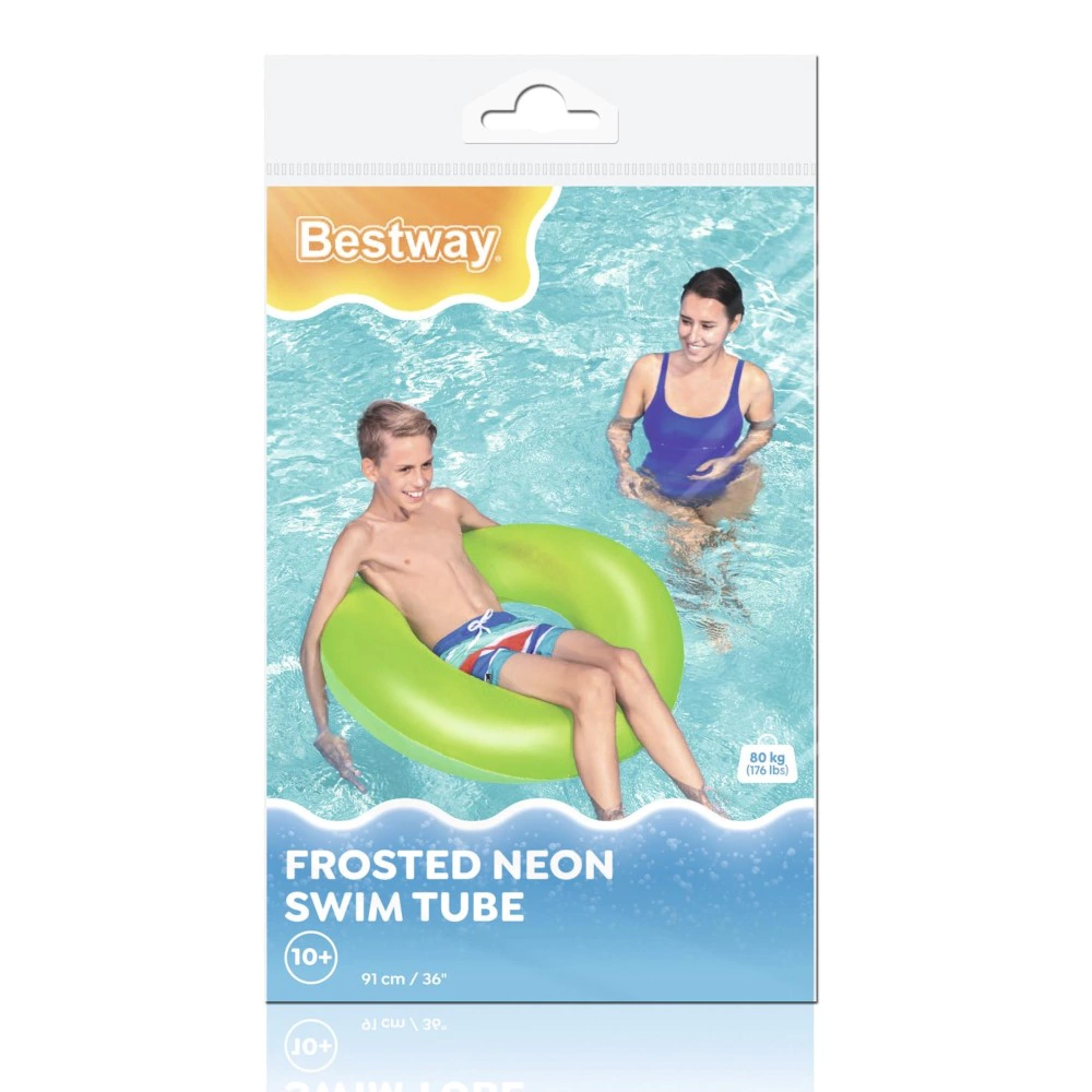 Круг надувной d91 см Неоновый Bestway