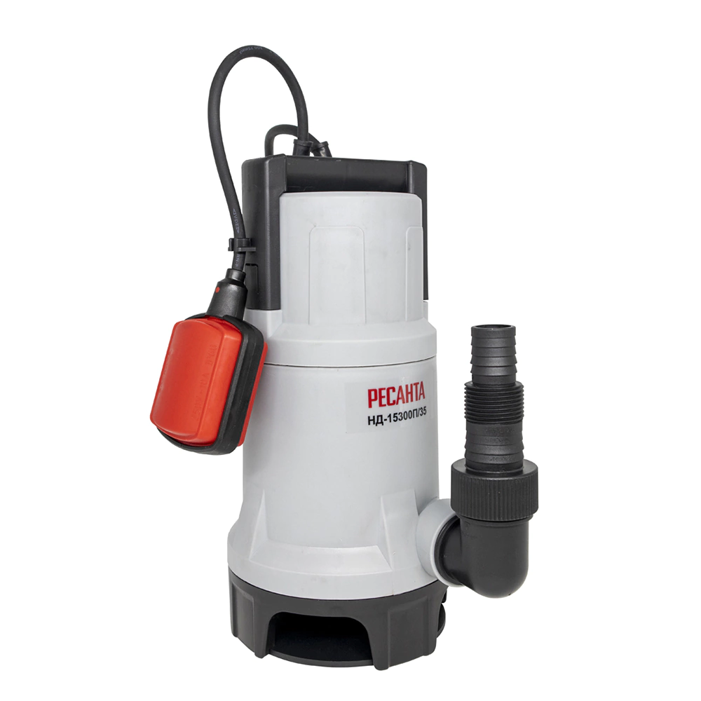 Насос погружной для грязной воды 750 Вт 15300 л/час напор 8 м РЕСАНТА НД-15300П/35