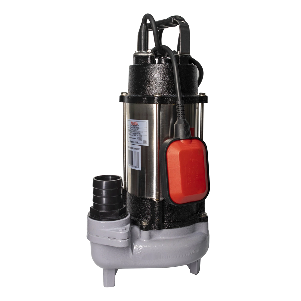 Погружной насос для грязной воды 450 Вт 20000 л/час напор 14 м РЕСАНТА 77/5/2