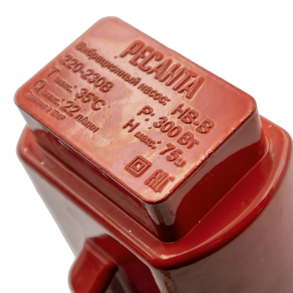 Насос вибрационный 300 Вт 1320 л/час напор 75 м Ресанта НВ-40В 77/8/7