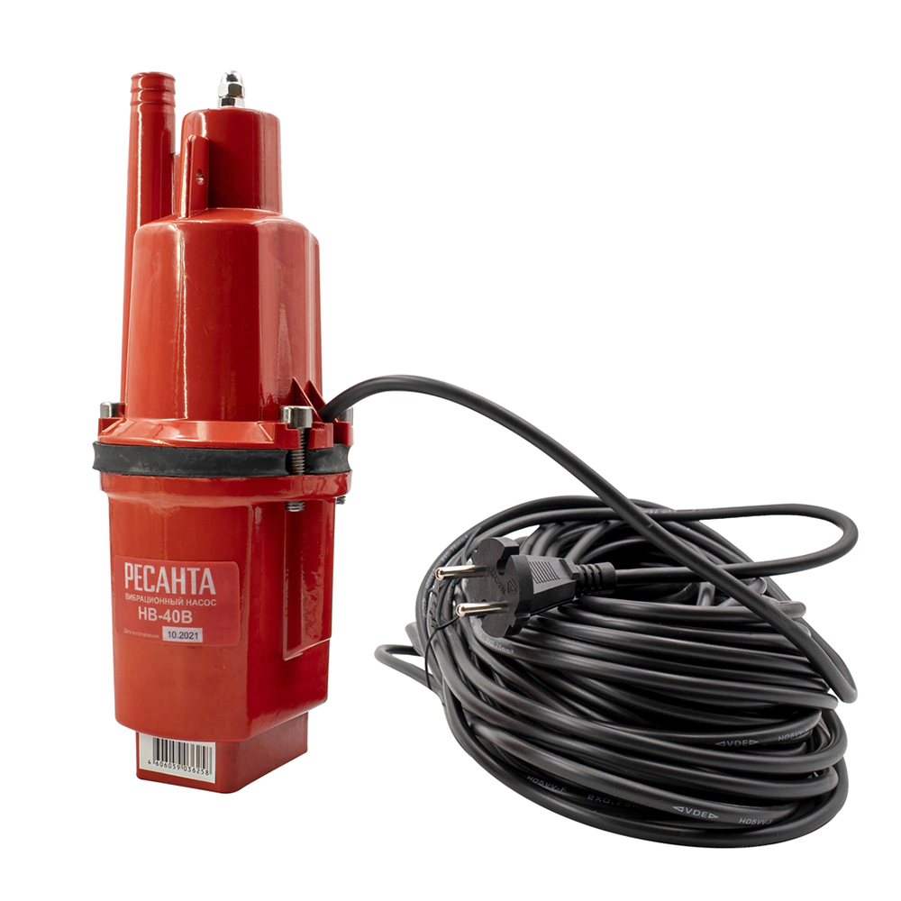 Насос вибрационный 300 Вт 1320 л/час напор 75 м Ресанта НВ-40В 77/8/7