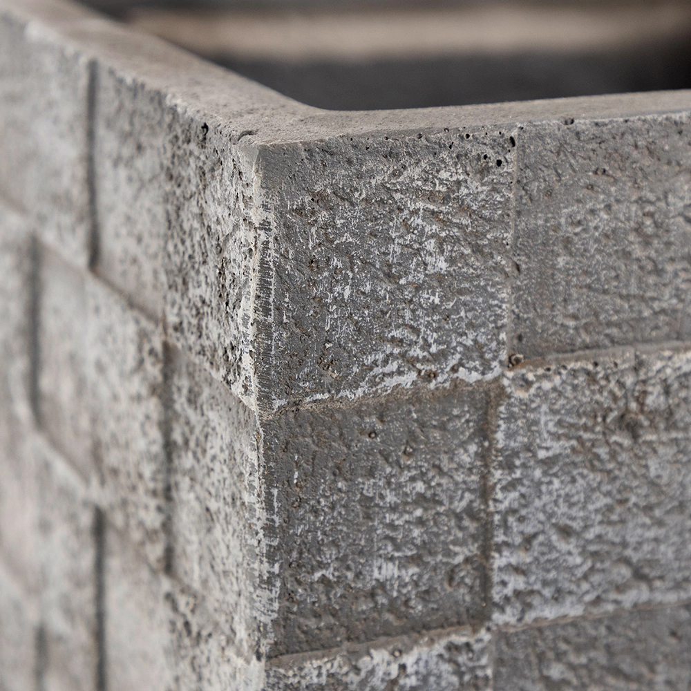 Уличный горшок GardenArts Квадрат клетка серый 30х30х30,5 см 27 л