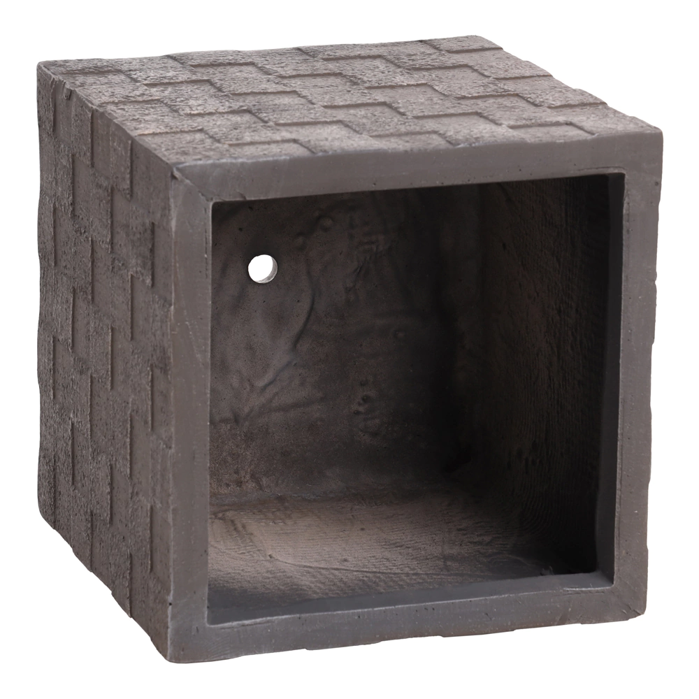 Уличный горшок GardenArts Квадрат клетка серый 30х30х30,5 см 27 л