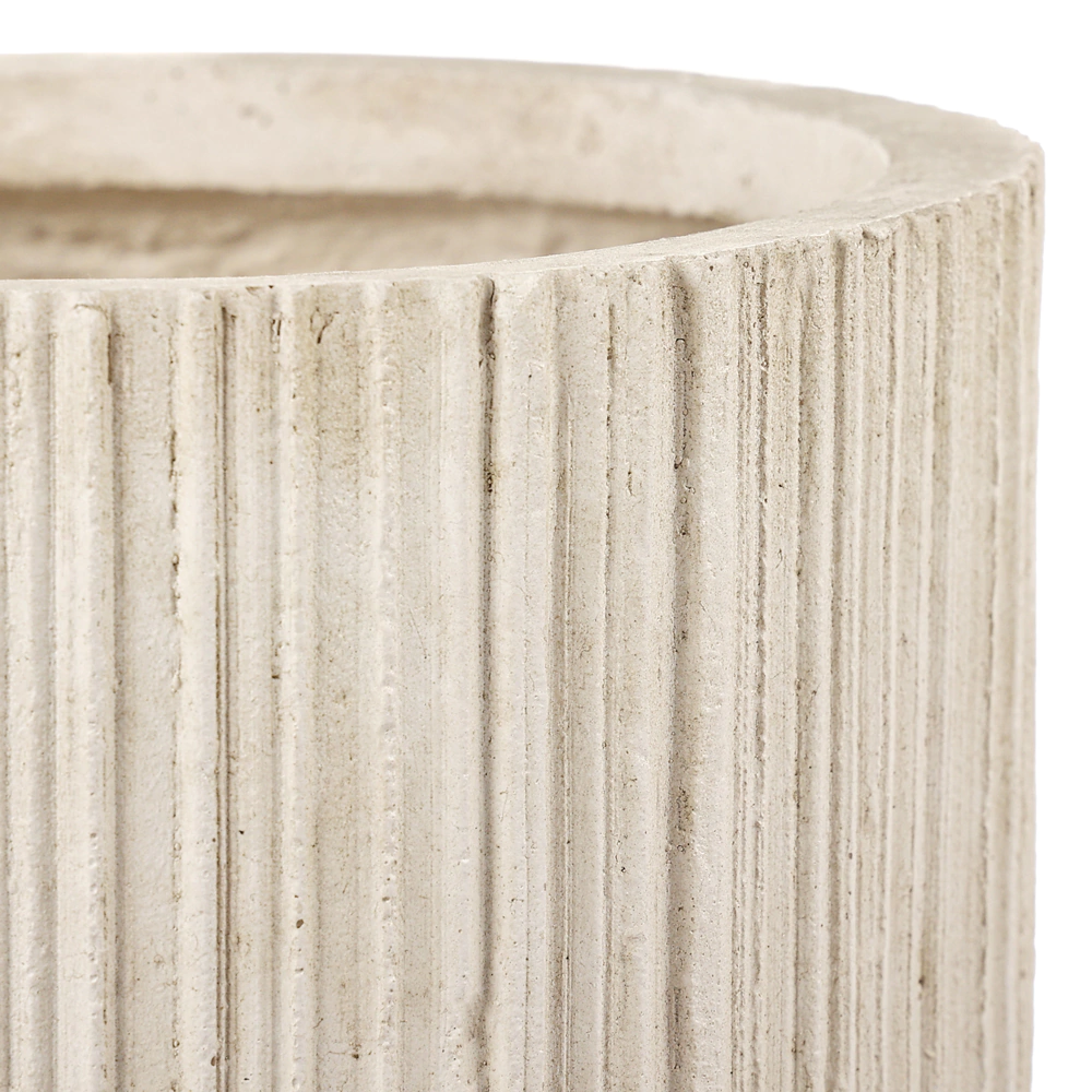 Уличный горшок GardenArts белый d24,5 см h21 см 8 л