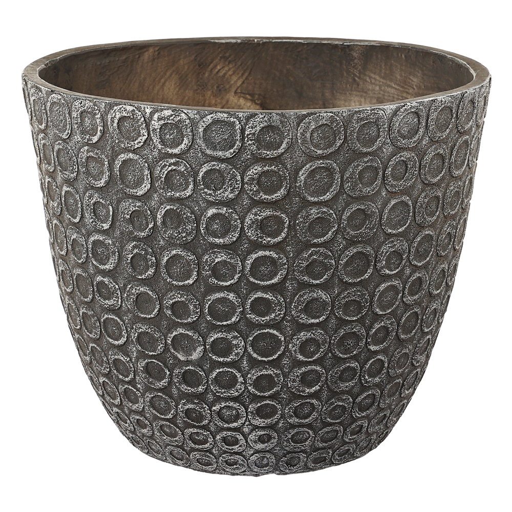 GardenArts Уличный горшок GardenArts Круги серый d43 см h36 см 38 л