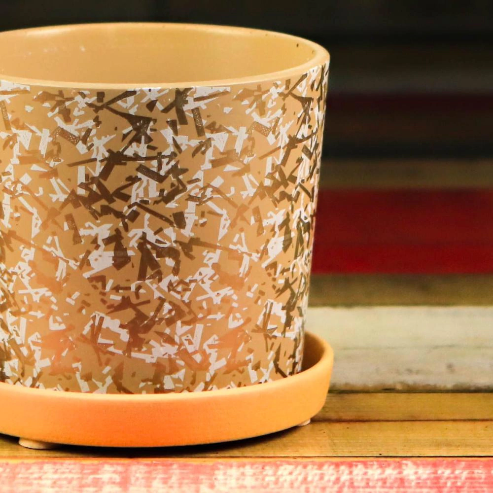 Горшок керамический Дубай коричневый d11 см h10 см 0,8 л