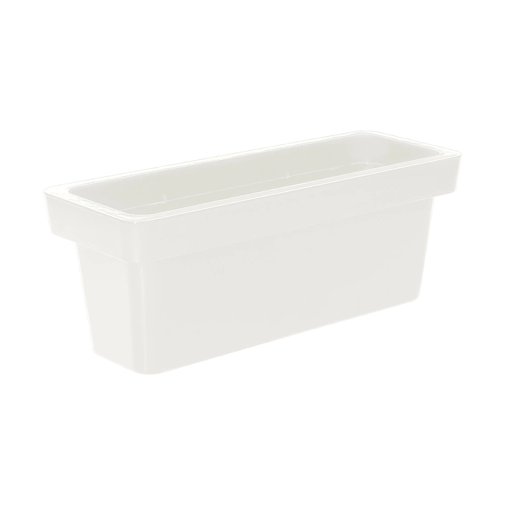 Кашпо пластиковое LOFT OLA DOM белое 80х30х30 см 50 л