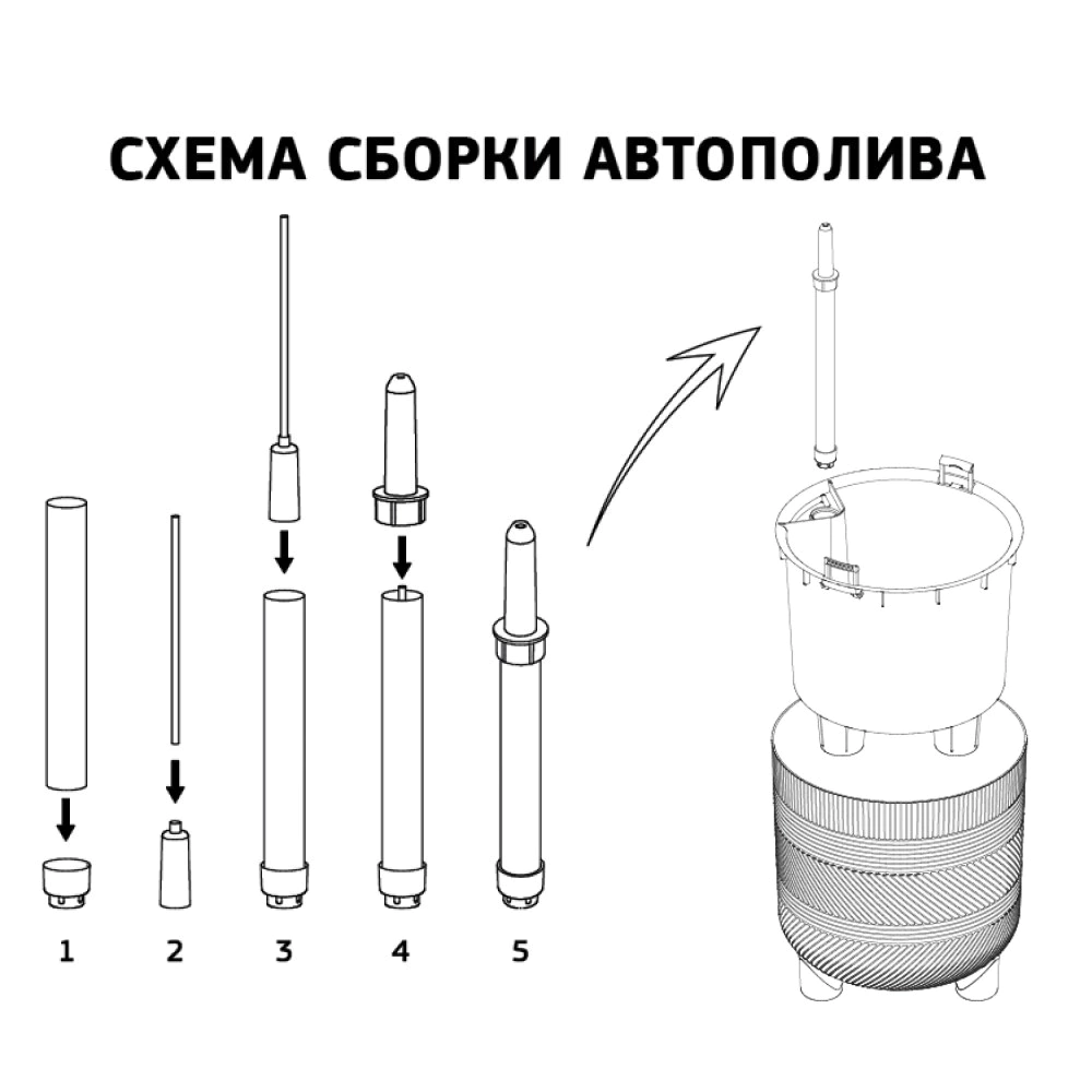 Кашпо пластиковое Шэнк французcкий серый d22 см h22,5 см 6,5 л со вставкой 3,8 л
