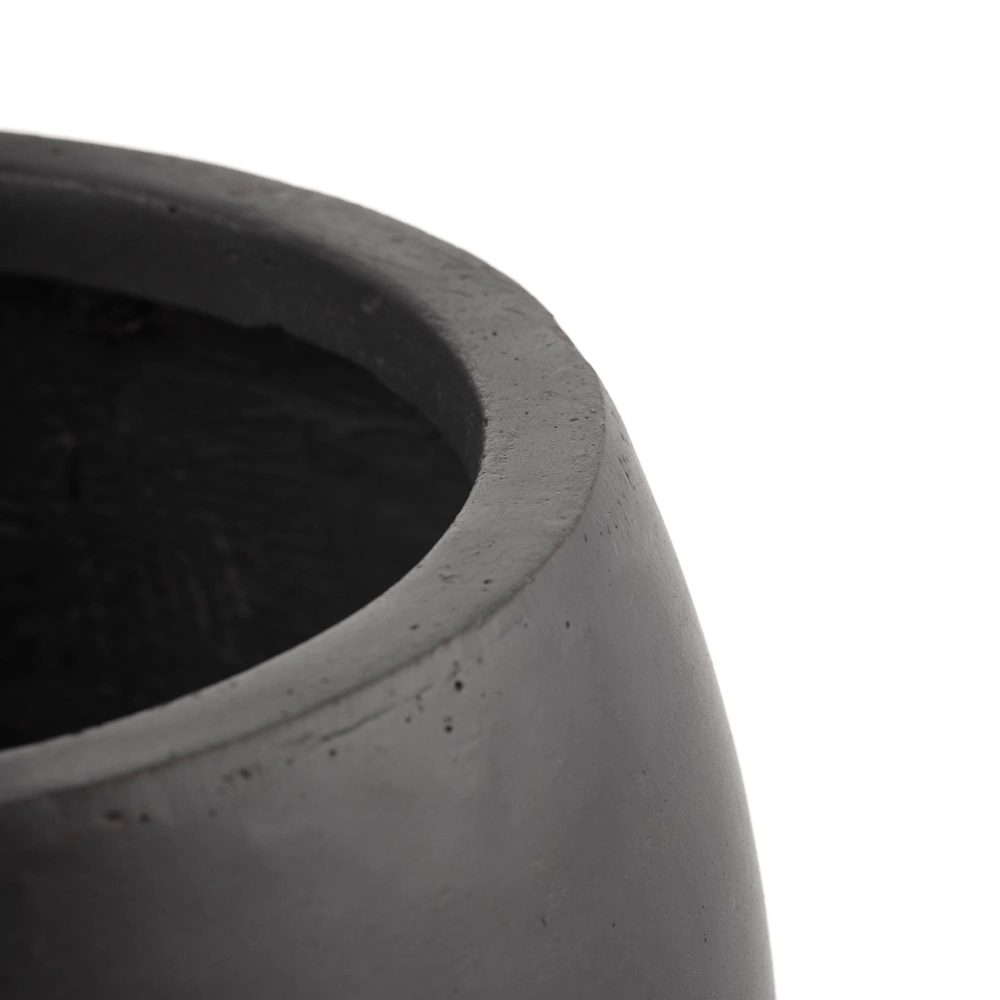 Уличный горшок GardenArts матовый антрацит d32,5 см h22,5 см 23 л