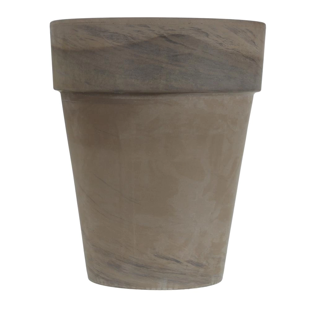 Уличный горшок керамический Базальт коричневый d31 см h37 см 12 л