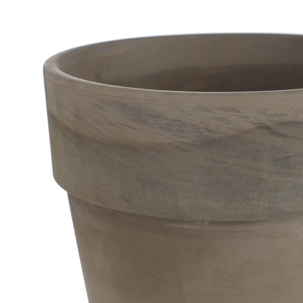 Уличный горшок керамический Базальт коричневый d31 см h37 см 12 л