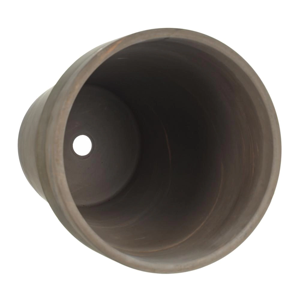 Уличный горшок керамический Базальт коричневый d31 см h37 см 12 л