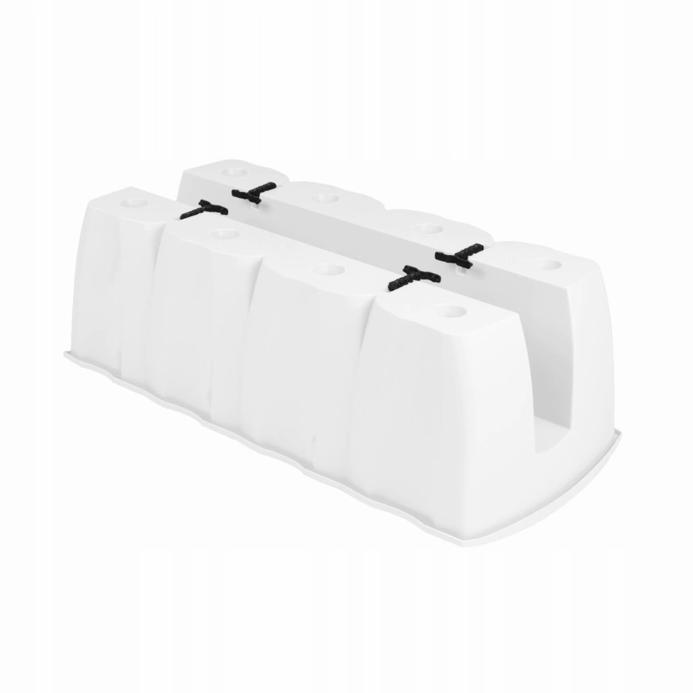 Балконный ящик пластиковый CROWN белый 60х27,8х20 см 18 л