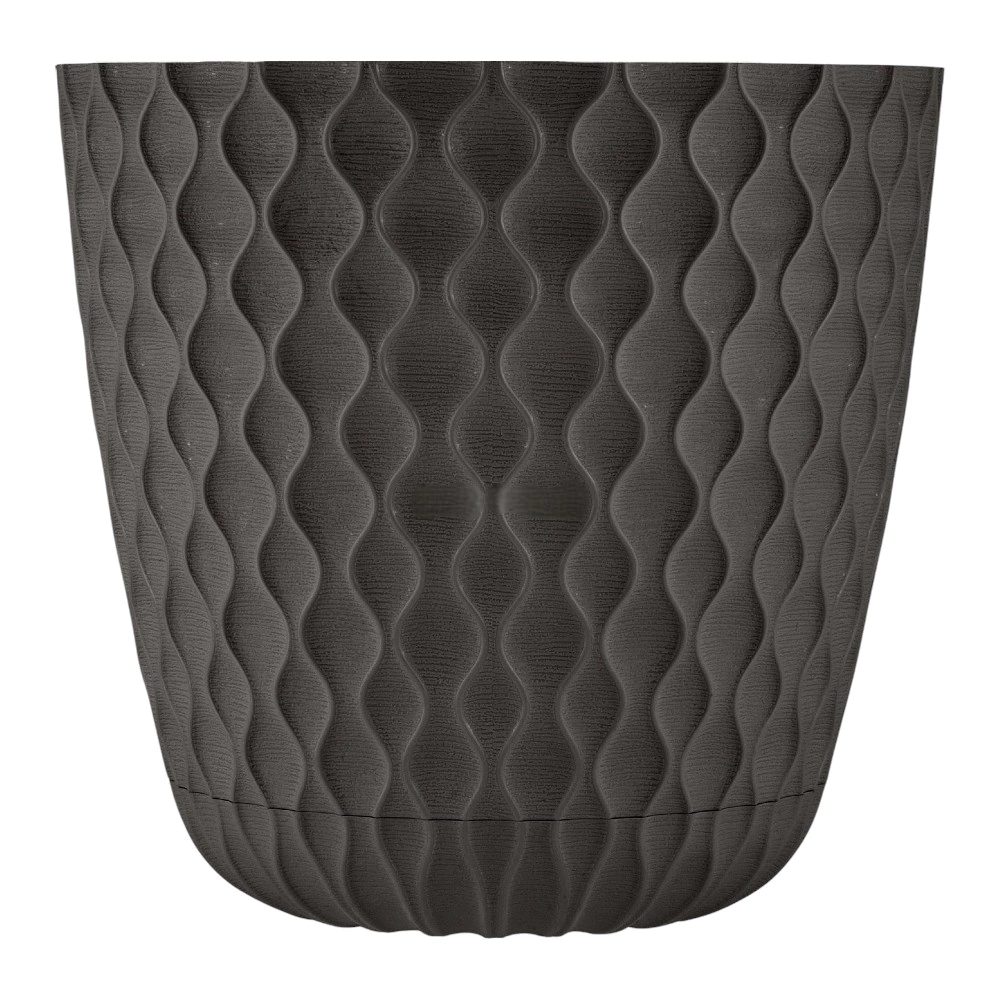 Горшок пластиковый Wave горький шоколад d27 см h25 см 10 л