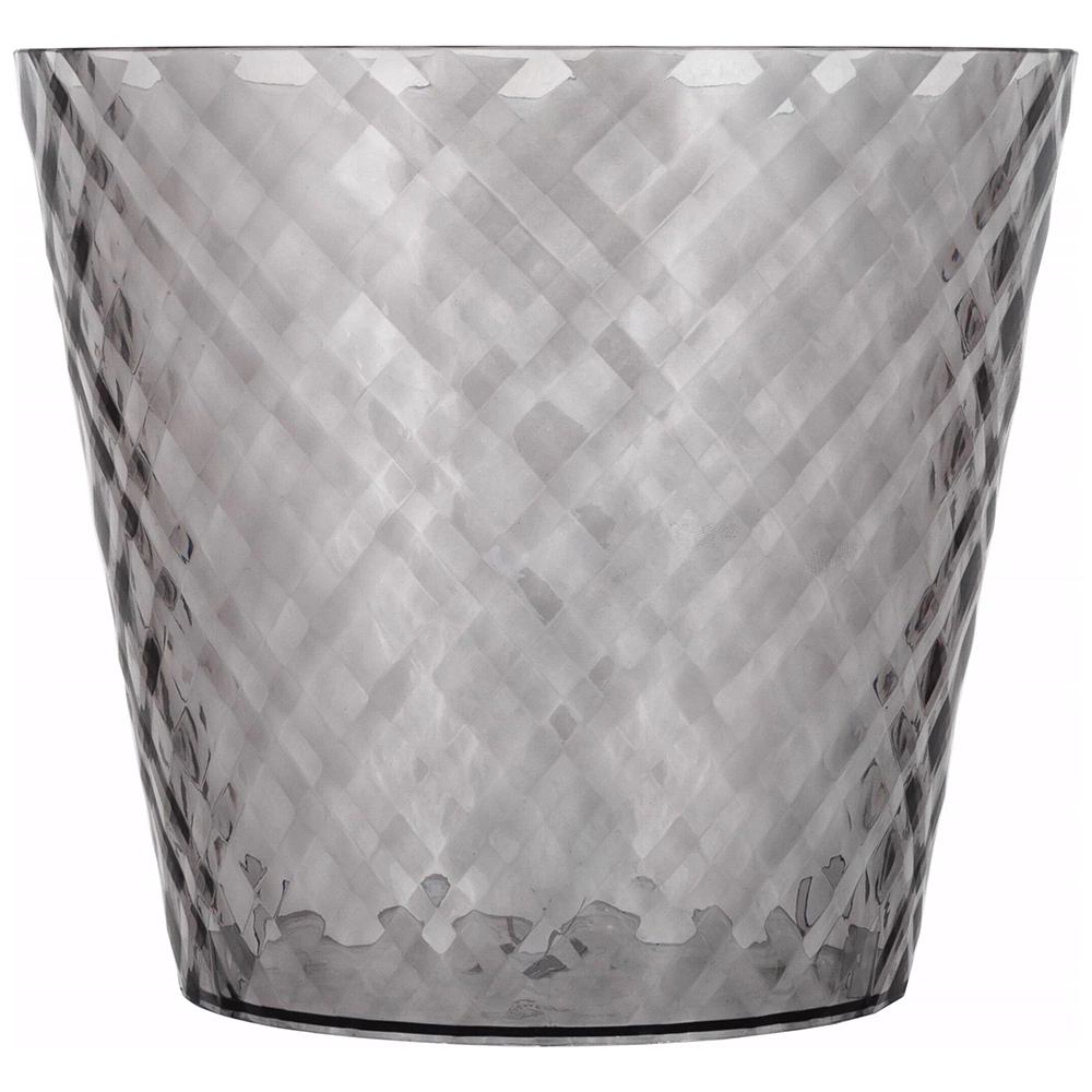 Кашпо для орхидей пластиковое Manhattan Cristallo серое d16 см h14,5 см 1,6 л