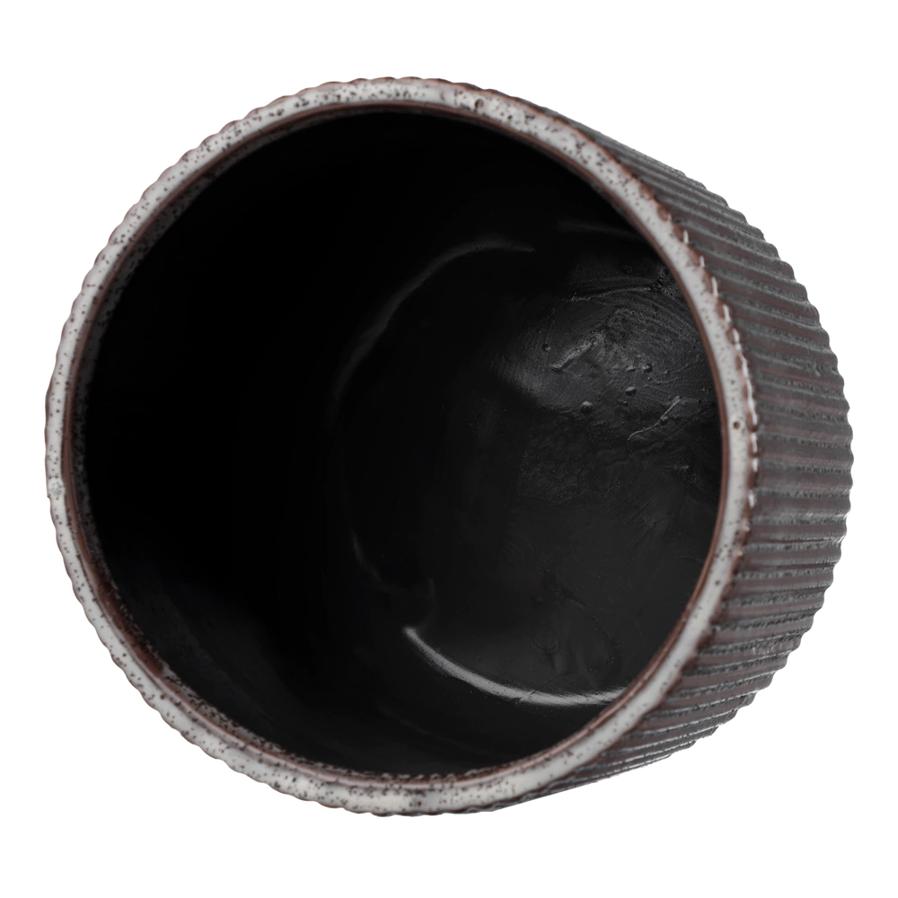 Кашпо керамическое Прямые линии на ножках d23,5 см h23,5 см 6,4 л