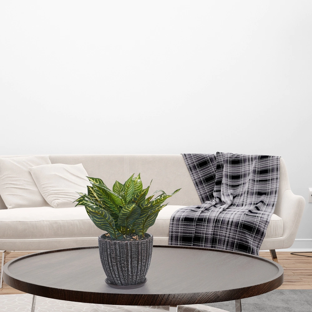 Горшок керамический Меланж коричневый d22 см h20 см 5,9 л