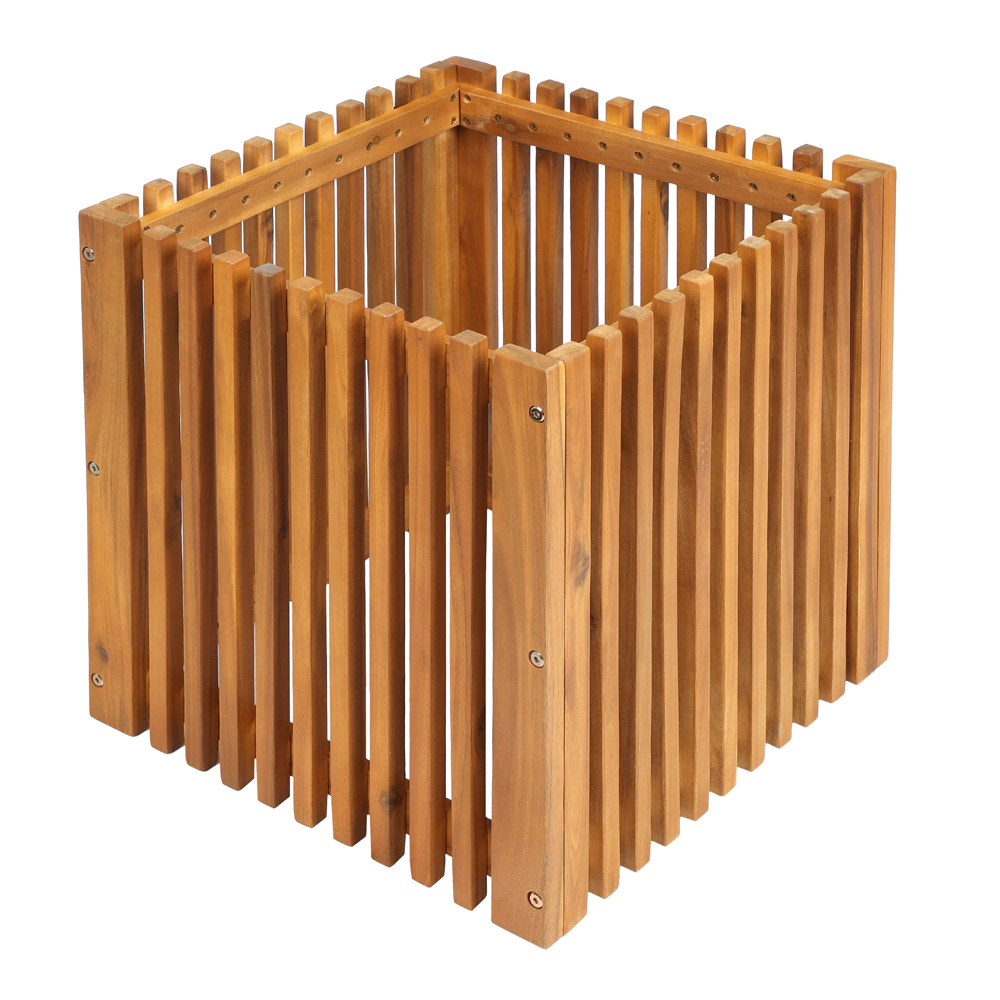 Клумба для цветов деревянная 46х46х50 см 3,84 л акация VERANA