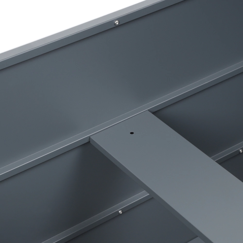 Клумба для цветов стальная 150х75х77 см антрацит VERANA