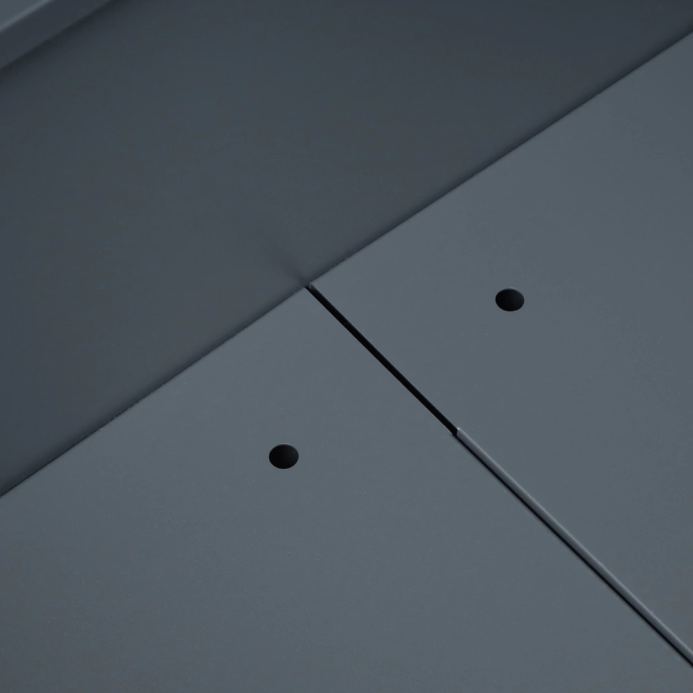 Клумба для цветов стальная 150х75х77 см антрацит VERANA