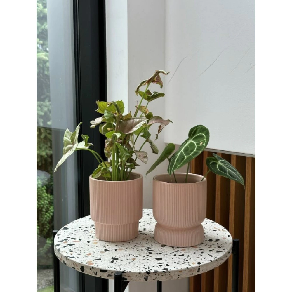 Кашпо керамическое d13 см h15 см 1,6 л розовое Barcelona