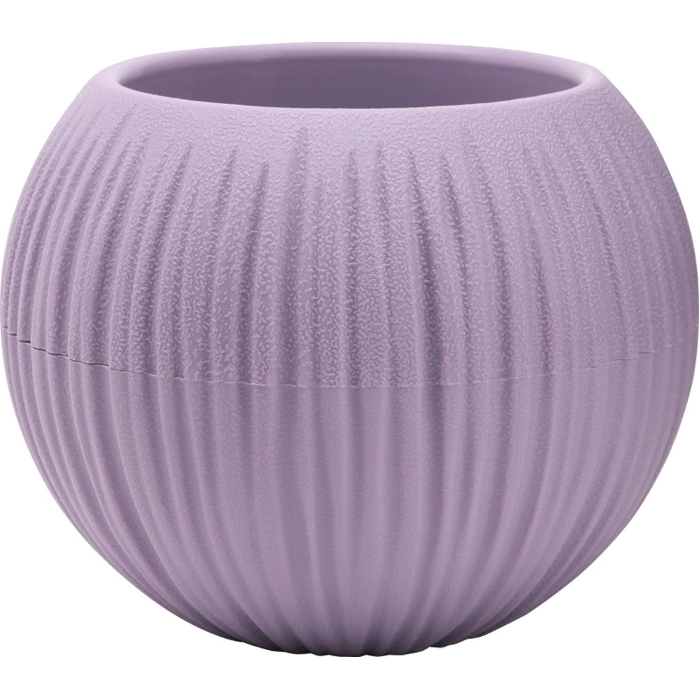 Кашпо пластиковое d12 см h10 см 0,3 л Сфера мини лавандовый сорбет
