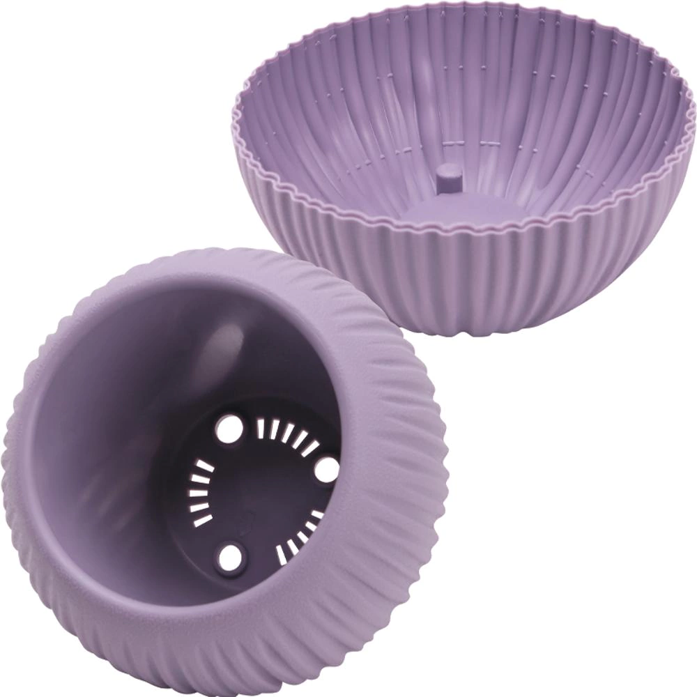 Кашпо пластиковое d20 см h19 см 1,7 л Сфера лавандовый сорбет