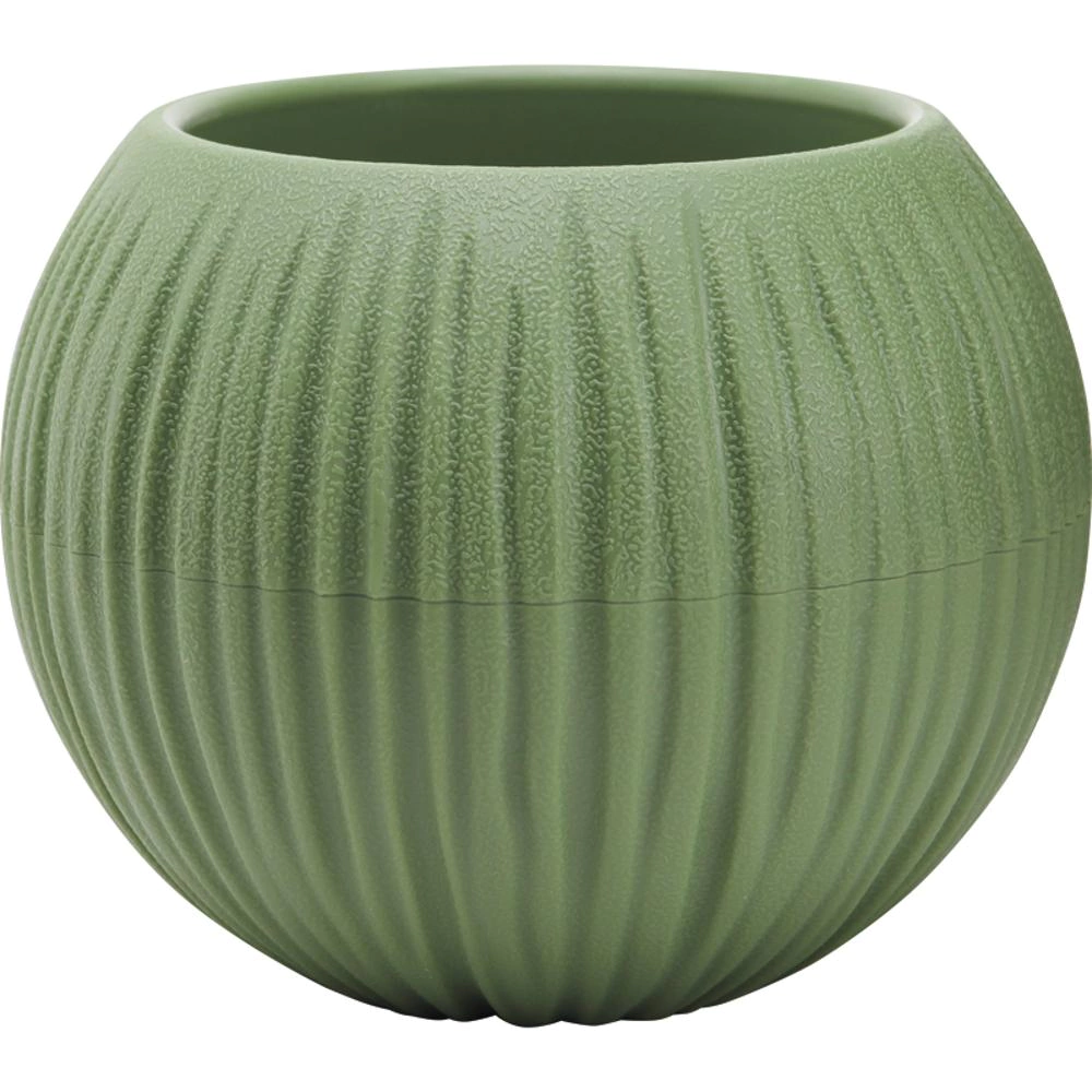 Кашпо пластиковое d20 см h19 см 1,7 л Сфера оливковое