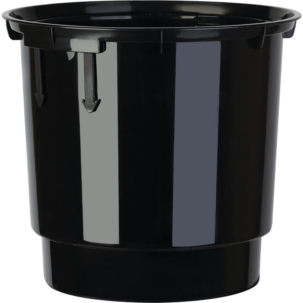 Кашпо пластиковое d31 см h61 см 15 л Модерн Максимум серый жемчуг