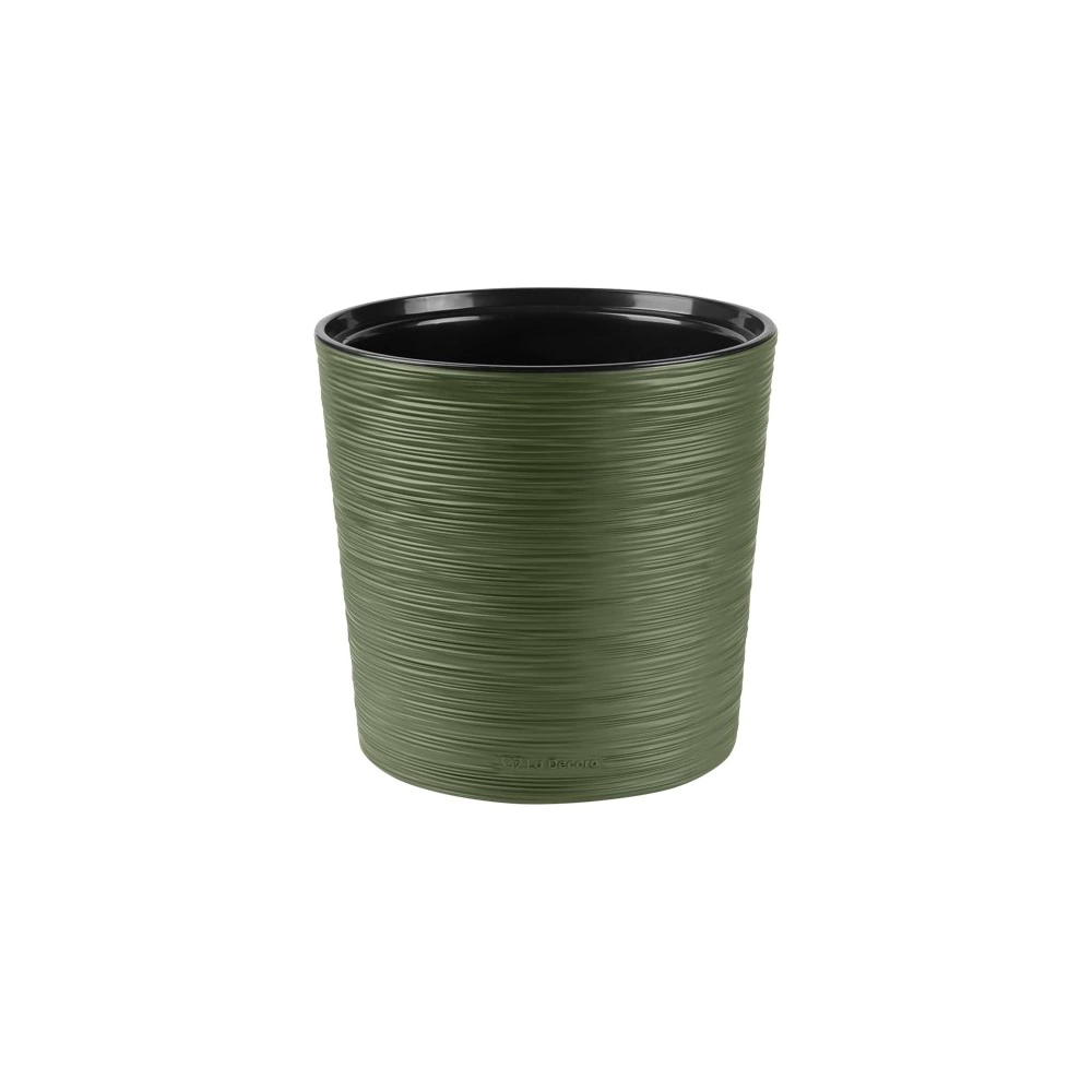 Кашпо пластиковое d31 см h29 см 15 л La Decoro теплая хвоя